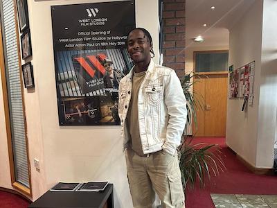 Raheem Sterling Shoots Samsung Campaign at West London Film Studios