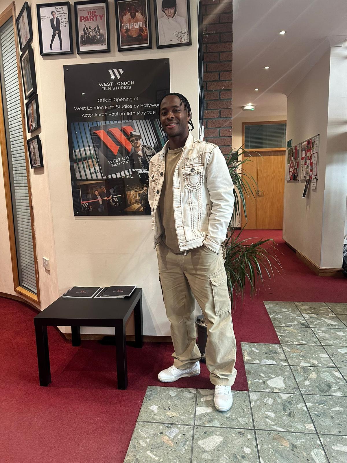 Raheem Sterling Shoots Samsung Campaign at West London Film Studios