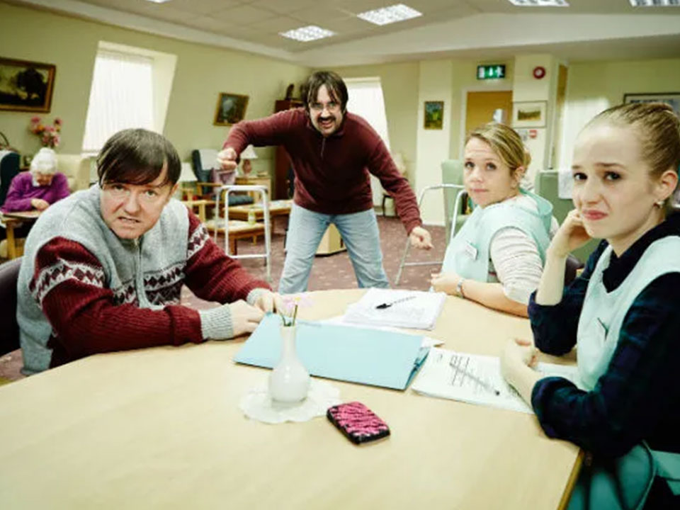Ricky Gervais Films Derek – Christmas Special at WLFS