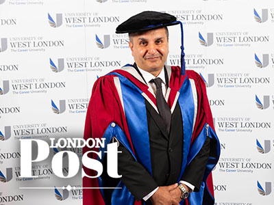 West London Film Studios founder Frank Khalid OBE awarded honorary doctorate by UWL